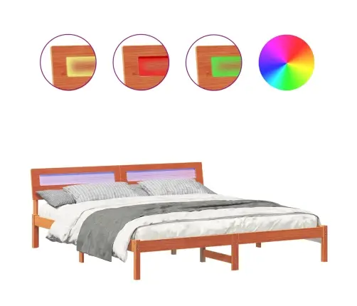 Gultas Rāmis Brūna 200 X 200 Cm Masīvkoks Vidaxl