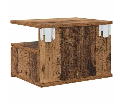 Peldējošais Naktsgaldiņš Vecais Koks 40X31X27 Cm Inženiertehniskais Koks Vidaxl