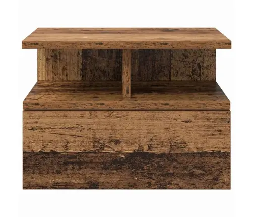 Läbiv Voodiäär 2 Pcs Vana Puit 40 X 31 X 27 Cm Tehispuit