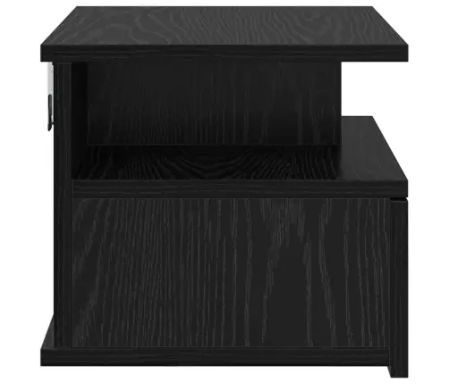 Plaukiojantys Naktiniai Staliukai Su Stalčių Juodas Ąžuolas