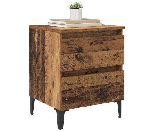 Guļamistabas Skapji 2 Gabali Vecs Koks 40X35X50 Cm Vidaxl