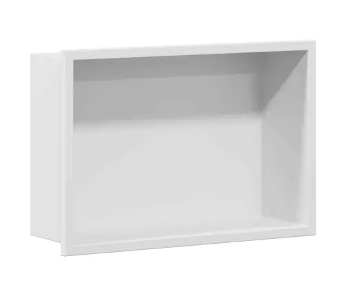 Dušinurk Valge 30 X 20 X 9.5 Cm Roostevaba Teras