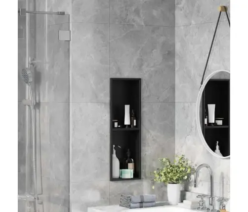 Dušinurk Must 60 X 20 X 9.5 Cm Roostevaba Teras