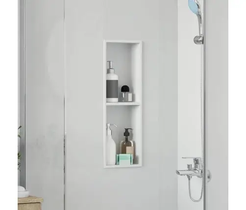 Dušinurk Valge 60 X 20 X 9.5 Cm Roostevaba Teras