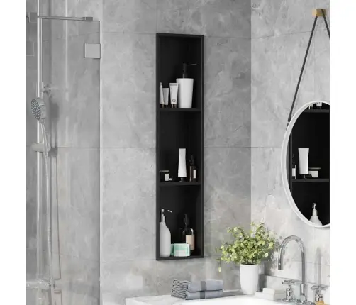 Dušinurk Must 90 X 20 X 9.5 Cm Roostevaba Teras