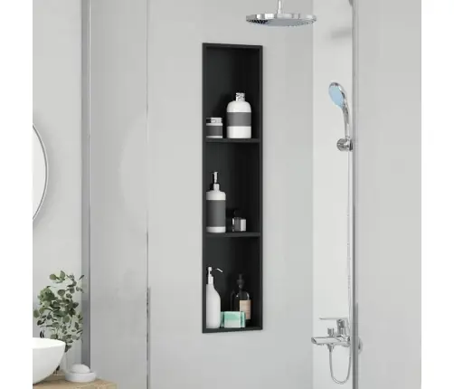 Dušinurk Must 90 X 20 X 9.5 Cm Roostevaba Teras