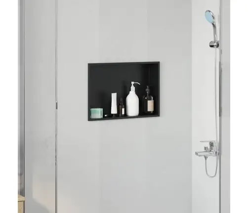 Dušinurk Must 45 X 30 X 9.5 Cm Roostevaba Teras