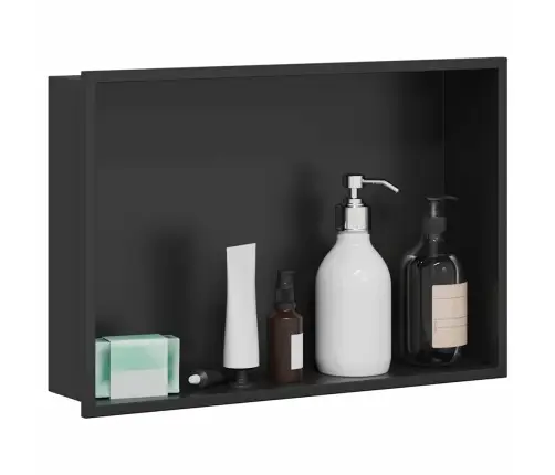 Dušinurk Must 45 X 30 X 9.5 Cm Roostevaba Teras