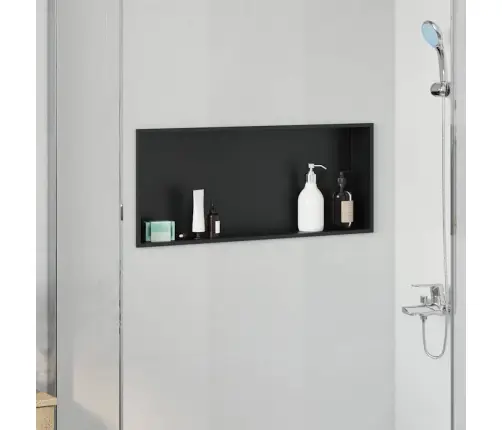 Dušinurk Must 75 X 30 X 9.5 Cm Roostevaba Teras