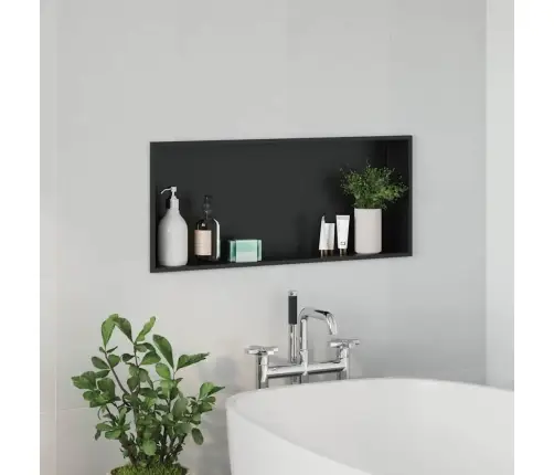 Dušinurk Must 75 X 30 X 9.5 Cm Roostevaba Teras