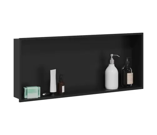 Dušinurk Must 75 X 30 X 9.5 Cm Roostevaba Teras