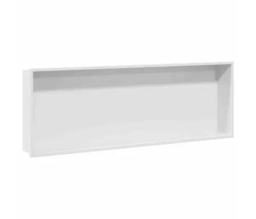 Dušas Niša Balts 90 X 30 X 9.5 Cm Nerūsējošs Tērauds Vidaxl