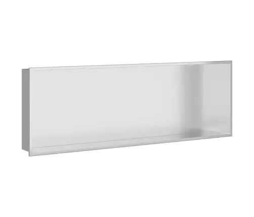 Dušas Niša Sudraba 90 X 30 X 9.5 Cm Nerūsējošs Tērauds Vidaxl