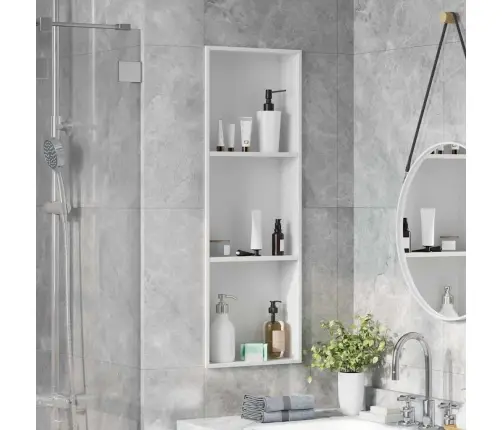 Dušas Niša Balts 90 X 30 X 9.5 Cm Nerūsējošs Tērauds Vidaxl