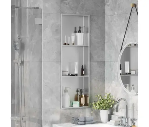 Dušinurk Hõbedane 90 X 30 X 9.5 Cm Roostevaba Teras