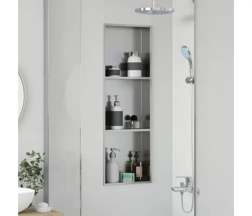 Dušinurk Hõbedane 90 X 30 X 9.5 Cm Roostevaba Teras