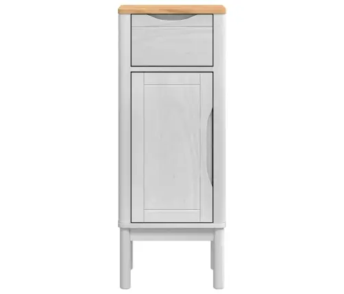 Vannitoa Kapp Floro Valge 35 X 30 X 90 Cm Kindel Männipuidust