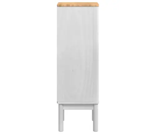 Vannitoa Kapp Floro Valge 35 X 30 X 90 Cm Kindel Männipuidust