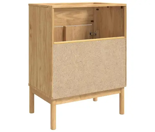 Vannas Istabas Izlietnes Skapītis Ar Plauktu Floro Vaska Brūna Vidaxl