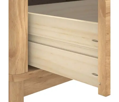 Gaiteņa Sola Vaks Brūns 115 X 40 X 45 Cm Cieta Priede Vidaxl