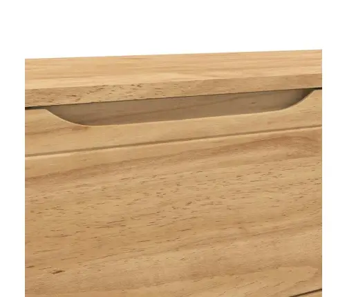 Gaiteņa Sola Vaks Brūns 115 X 40 X 45 Cm Cieta Priede Vidaxl