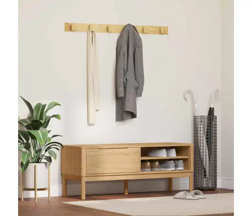 Gaiteņa Sola Vaks Brūns 115 X 40 X 45 Cm Cieta Priede Vidaxl