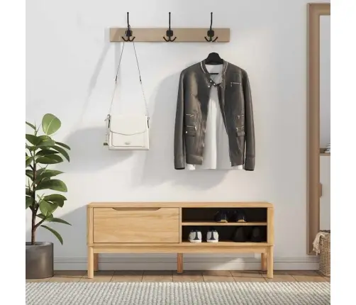 Gaiteņa Sola Vaks Brūns 115 X 40 X 45 Cm Cieta Priede Vidaxl