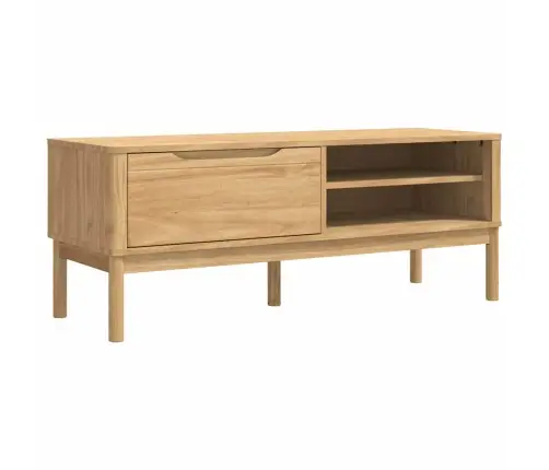 Gaiteņa Sola Vaks Brūns 115 X 40 X 45 Cm Cieta Priede Vidaxl