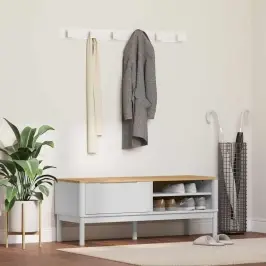 Koridoriaus Suolelis Balta 115 X 40 X 45 Cm Kietas Pušies Medis