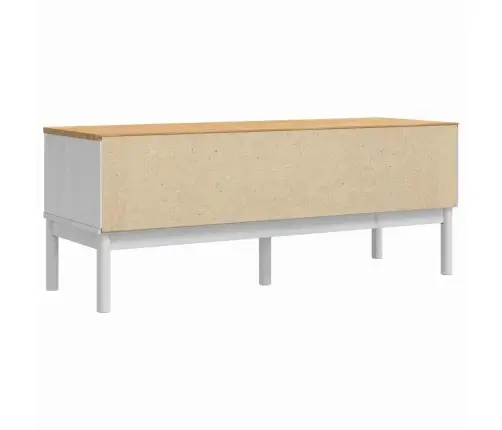 Gaiteņa Sola Ar Atvilktni Balts 115 X 40 X 45 Cm Cieta Priede Vidaxl