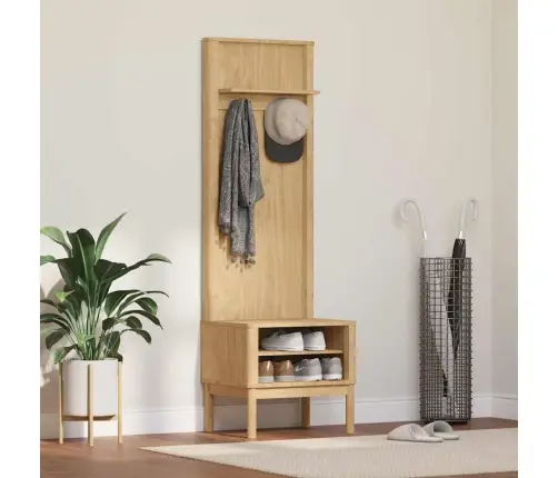 Esiku Kapp Floro Vahapruun 50 X 40 X 158 Cm Kindel Männipuidust