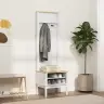 Priekšnams Skapis Floro Balts 50 X 40 X 158 Cm Cieta Priede Vidaxl