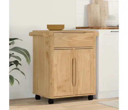 Virtuvės Vežimėlis Vaško Ruda 72,5 X 45 X 80 Cm