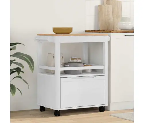 Virtuvės Vežimėlis Floro Balta 72,5 X 45 X 80 Cm