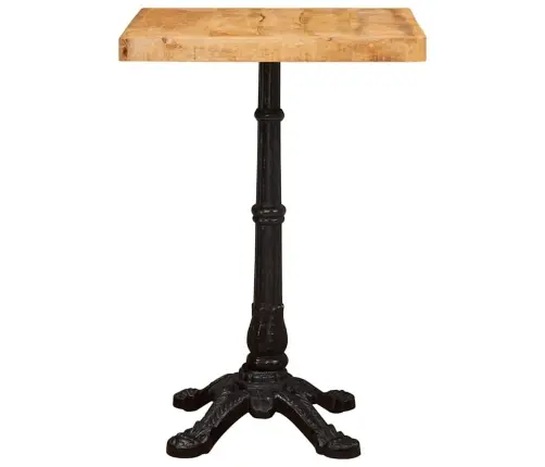Bistro Galds Brūna 50 X 50 X 76 Cm Mango Masīvkoks Vidaxl