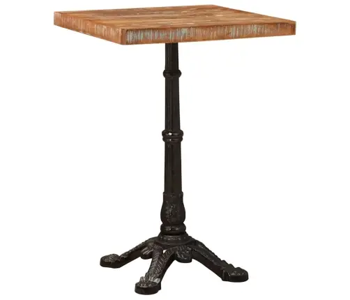 Bistro Galds Brūna 50 X 50 X 76 Cm Pārstrādāts Masīvkoks Vidaxl