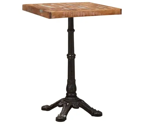 Bistro Galds Brūna 50 X 50 X 76 Cm Pārstrādāts Masīvkoks Vidaxl