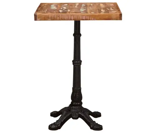 Bistro Galds Brūna 50 X 50 X 76 Cm Pārstrādāts Masīvkoks Vidaxl