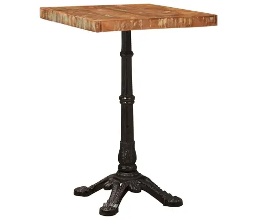 Bistro Galds Brūna 50 X 50 X 76 Cm Pārstrādāts Masīvkoks Vidaxl