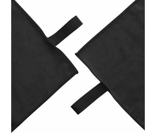 Sporta Dvieļi 2 Pcs Melna 50 X 30 Cm Poliesters Un Poliamīds Vidaxl