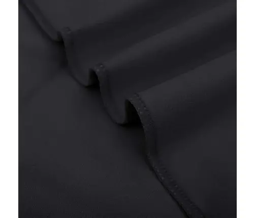 Sporta Dvieļi 2 Pcs Melna 50 X 30 Cm Poliesters Un Poliamīds Vidaxl