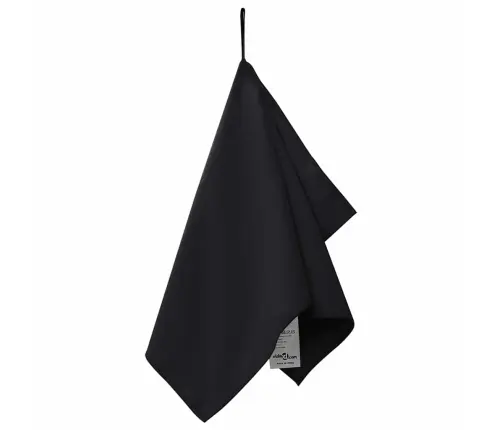 Sporta Dvieļi 2 Pcs Melna 50 X 30 Cm Poliesters Un Poliamīds Vidaxl