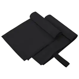 Sporta Dvieļi 2 Pcs Melna 50 X 30 Cm Poliesters Un Poliamīds Vidaxl