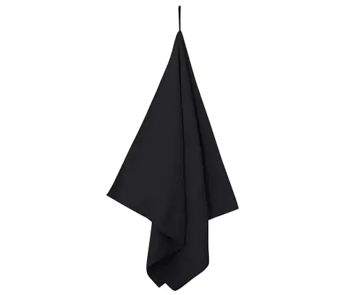 Spordirätikud 2 Pcs Must 140 X 70 Cm Polüester Ja Polüamiid