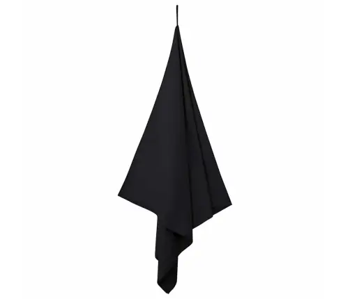 Sporta Dvieļi 2 Pcs Melna 180 X 90 Cm Poliesters Un Poliamīds Vidaxl