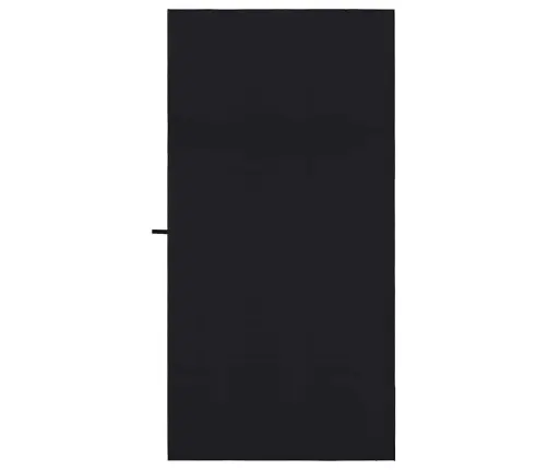 Spordirätikud 2 Pcs Must 200 X 100 Cm Polüester Ja Polüamiid