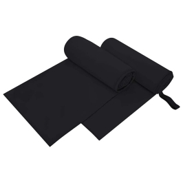 Sportiniai Rankšluosčiai 2 Pcs Juoda 200 X 100 Cm