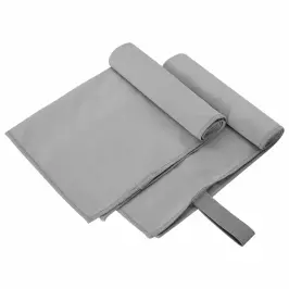 Sporta Dvieļi 2 Pcs Tumši Pelēka 50 X 30 Cm Vidaxl