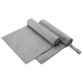 Sporta Dvieļi 2 Pcs Tumši Pelēka 100 X 50 Cm Vidaxl