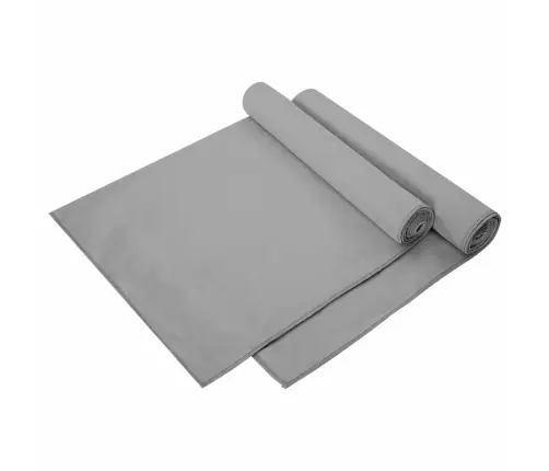 Sporta Dvieļi 2 Pcs Tumši Pelēka 140 X 70 Cm Vidaxl